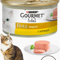 Gourmet Gold корм GOURMET Голд паштет с курицей