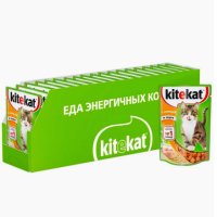 Kitekat Корм для кошек курица 28x85гр