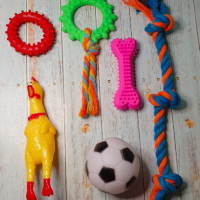 пес и кот Набор игрушек для собак мелких пород 6 шт.