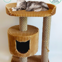 Rokki Когтеточка столбик с лежанкой МАРКИЗА