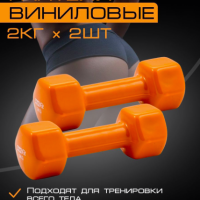 PROFI-FIT Гантели для фитнеса 2 кг 2 штуки