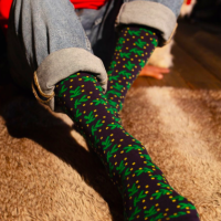 Tezido Носки мужские набор новогодние с принтом