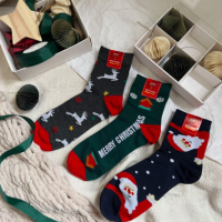 Мастер Хлопка Мужские новогодние носки в жестяной коробке (3 пары)