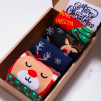 ShinyShop Набор женских ярких носков с принтом