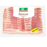 Бекон сырокопченый ВЕЛКОМ, нарезка, 500г, Россия, 500 г