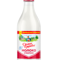 Молоко пастеризованное ДОМИК В ДЕРЕВНЕ Деревенское отборное 3,5–4,5%, без змж, 1400мл, Россия, 1400 мл
