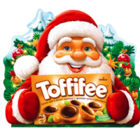 Конфеты TOFFIFEE Санта с лесным орехом, 125г, Германия, 125 г