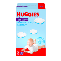 Подгузники-трусики детские для мальчиков HUGGIES Disney Box 3, 6-11кг, 116шт, Россия, 116 шт