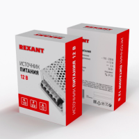 Rexant Трансформатор/источник питания 111х78х37 мм с разъемами под винт (36 Вт 3 А 12 В)